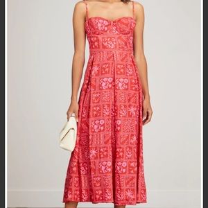 AGUA by Aguabendita Mambo Midi Dress in red